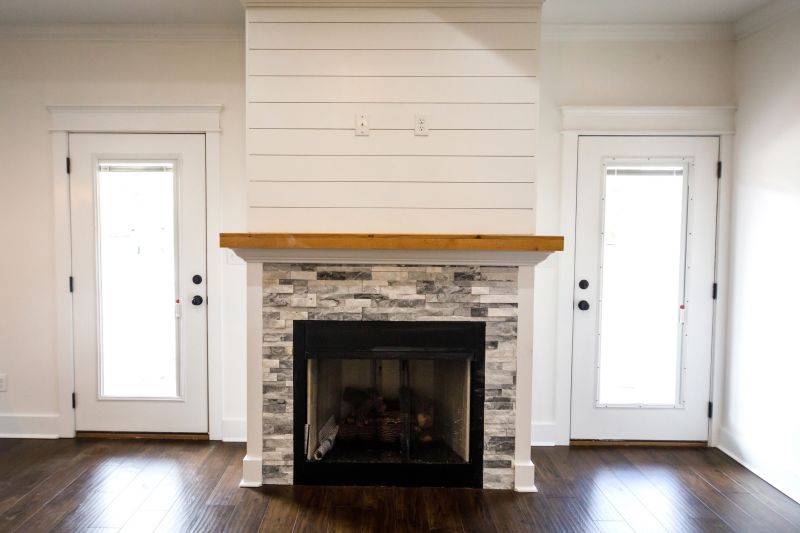 Stone Veneer Fireplace