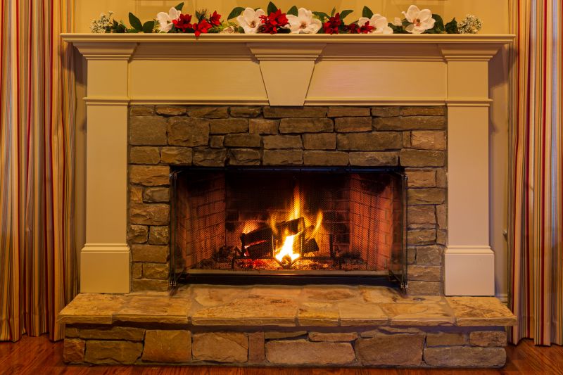 Stone Veneer Fireplace Surround